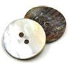 YKAFADE 30 bottoni in madreperla da 15 mm, rotondi piatti, 2 fori per il cucito, per il fai da te, naturalmente luccicanti, bottoni in madreperla per camicie, giacche, abiti, cappotti, colore bianco
