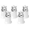 Garosa Adattatore B22 a E27 5 Pezzi, Convertitore Portalampada da B22 a E27 per Lampadine LED, Adattatore Universale Base Vite per Illuminazione Casa