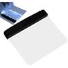 Generico Flat Book Light, Transparent Book Page-Light, Rechargeable LED Panel Plate Booklamp for Reading in Bed at Night with 3 Colors and Timer, Portable Bookmark Lamp, Clip on Full Page Study Lamp for Kids