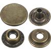 QUARKZMAN 60 Set Bottoni Automatici a Pressione 17mm Chiusure a Scatto Metallo Bottoni a Pressione in Lega da Cucire Jeans per Borse Pelle Barche e Tela, Bronzo