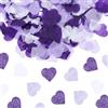 QUARKZMAN 2400 Pezzi 1 Pollici Cuori Carta Coriandoli Coriandoli Carta per Festa Palloncino Matrimonio Decorazioni Tavolo San Valentino, Viola
