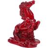 KESYOO Statua di Cavallo in Resina Rossa Cina, Figura decorativa Feng Shui per Casa, Ufficio E Scaffali. Decorazione da scrivania a cavallo rosso.