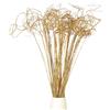 PATIKIL Ramo Arricciato di Glitter, 60pz Rami di Salice Essiccati Naturali Rametti Alberi di Natale Picks Ornamenti per Casa Cucina Matrimonio Fai da Te Artigianato Regalo, Oro