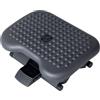 HOMCOM Poggiapiedi Standard da Ufficio, Altezza e Inclinazione Regolabile, in HIPS 46 x 35 x 11-17cm Grigio Scuro