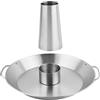 Generic Supporto per per Pollo, Resistente in Acciaio Inox, per Barbecue, griglia e fornello | Supporto Verticale Alto per lattine di Birra con Base Robusta, utensile per Grigliare Lavabile in