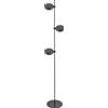 Zafferano Super O Pro lampada da terra 3 luci Nero