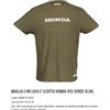 HONDA T-shirt verde oliva LOGO LETTERING HTG