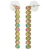 Biojoux Snack/cristalli Orecchini In Acciaio Medicale Gold Plated