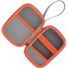 Aumotop Custodia Rigida per Lettore Musicale per Bambini, Custodia in EVA Compatibile con Radio Altoparlante per Bambini, Protegge da Gocce e Schizzi di Polvere, Grigio Arancione,