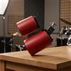 Bongo Doppio Plastica Liscia Tamburo Doppio Finitura Opaca