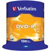 Verbatim Confezione DVD-R 16x4.7GB Verbatim, 100 pezzi [ECVRBDMRL55]