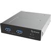 Akasa Hub usb Akasa AK-ICR-36 Gen2 20Gbps 2X 5GBPS Tipo-C Nero