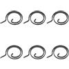 Supertool Set di 6 molle per maniglia della porta, diametro 20 mm, set di ricambio per maniglia a spirale a 2 giri maniglia interna a testa piatta design