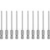 QUARKZMAN 10Pz #0 Punte Cacciavite Phillips PH0 1/4 Gambo Esagonale 3.15 (80mm) Lungo Acciaio S2 Magnetiche Inserti per Avvitatore Cacciavite Elettrico Punte Trapano 0.098 (2.5mm) Asta