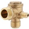Akozon Valvola di ritegno in ottone, filettatura maschio 90 gradi in ottone valvola di ritegno del compressore d'aria pezzi di ricambio 20 * 19 * 10 mm