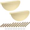 QUARKZMAN 4Pcs Maniglie per Cassetti, Spaziatura Fori 2.52 Maniglie a Mezzaluna in Lega di Alluminio per Cucina Armadio Cassettiera Hardware, Oro