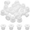 PATIKIL 18 Pezzi Passacavi 6 mm Diametro Di Montaggio In Plastica Bianco