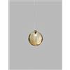 Vistosi PUPPET RING SOSPENSIONE G AMBRA TRASPARENTE NICKEL NERO SATINATO 1 LUCE ATTACCO G9