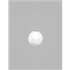Vistosi PUPPET RING SOSPENSIONE G BIANCO SFUMATO ORO SATINATO 1 LUCE ATTACCO G9
