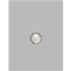 Vistosi PUPPET RING SOSPENSIONE M FUME' TRASPARENTE ORO SATINATO 1 LUCE ATTACCO G9