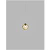 Vistosi PUPPET RING SOSPENSIONE P AMBRA TRASPARENTE NICKEL NERO SATINATO 1 LUCE ATTACCO G9