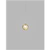 Vistosi PUPPET RING SOSPENSIONE P AMBRA TRASPARENTE ORO SATINATO 1 LUCE ATTACCO G9