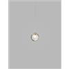 Vistosi PUPPET RING SOSPENSIONE P FUME' TRASPARENTE ORO SATINATO 1 LUCE ATTACCO G9