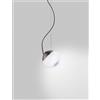 Vistosi PURE SOSPENSIONE BIANCO SFUMATO ANTRACITE L22CC LED 2700K 12W 1500lm DIMMERABILE