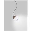 Vistosi PURE SOSPENSIONE BIANCO SFUMATO BRONZO OPACO 2 L22CC LED 2700K 12W 1500lm DIMMERABILE