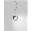 Vistosi PURE SOSPENSIONE CRISTALLO TRASPARENTE BRONZO OPACO 2 L22CC LED 2700K 12W 1500lm DIMMERABILE