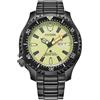 Citizen Orologio da uomo Eco-Drive Promaster Dive automatico in acciaio inox IP nero, lunetta rotante (Modello: NY0155-58X), nero, Orologio subacqueo
