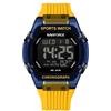 NAVIFORCE Orologio digitale multifunzione da uomo, alla moda, impermeabile, sportivo, per donna e uomo, con cinturino in silicone colorato, giallo, Classico