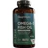 WeightWorld Capsule di Omega 3, 240 pezzi, dosaggio elevato, 2000 mg di olio di pesce, 1100 mg di Omega-3 EPA DHA, senza glutine, senza lattosio, integratore alimentare. WeightWorld