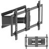 Maclean Supporto TV Maclean, compatibile con standard VESA fino a 600x400, per schermi da 37 a 90 pollici, capacità massima di carico 65 kg, colore nero, modello MC-881 N