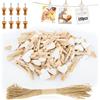 Hengxinc 128 Pezzi Mollette Legno Piccole Amore 30MM Mollette Legno Matrimonio