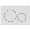 Geberit Placca Geberit Sigma20 Round Bianco Verniciato Opaco / Bianco Doppio Tasto | 115.882.01.1 Bianco