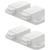 cyclingcolors 2x chiusura Calamita Magnetica Porta per Ante push pull mobili Scorrevole Scatto, bianco