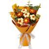 Wswqop Bouquet di Fiori All'uncinetto Già, Fiori Lavorati a Maglia, Regalo per La Festa Della Mamma, Bouquet di Fiori Artificiali Versatili per La, giallo