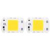 FTVOGUE 2 Pezzi 30W Ad Alta Potenza COB LED Chip SMD LED Emettitore di Luce Alto Flusso Luminoso Alta Resa Cromatica con Buona Dissipazione del Calore per Lampada Fai da Te Bianco Caldo (Luce calda)