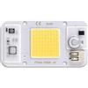 EXMOCIS 220 V 20W 30W 50W COB LED Chip Spectrum Full Spectrum caldo e fresco Bianco in crescita Lampada perline per proiettore artigianale Retroilluminazione senza saldatura-Bianco freddo_30W 220V.