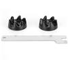 Walfront Accoppiatore Frullatore con Chiave Accoppiatore Frullatore, Parti di Ricambio del Kit Frizione Frullatore Compatibili per Frullatore WP9704230VP