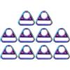 Hztyyier Fibbia Regolabile in Metallo da 1 Pollice Colorato Leggero Portatile in Lega Materiale Borsa Hardware Accessori Fai da Te a Mano per Fare Borsa Zaino Bagagli Borsa(Arcobaleno) Clothing Accessories