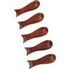 KIMISS 5 Pezzi in Legno a Forma di Pesce, Porta Bacchette, Porta Bacchette, Cucchiaio, Forchetta e Coltello - Poggia Bacchette a Forma di Legno, Supporti, Supporto, Set per