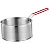 YWJLQH Cestello in Acciaio per Friggere Patatine E Pasta con Manico, 20 Cm