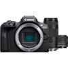 Canon Fotocamera mirrorless Canon EOS R100 + Obiettivo 18-45mm F4.5-6.3 IS STM + Obiettivo RF 75-300mm F4.0-5.6