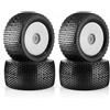 4 Pezzi Pneumatico Off-Road Vehicle 1/8 Alta Aderenza Gomma Camion RC
