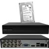 Dahua Xvr DAHUA 8 Canali BNC+4ch iP 5MPX ibrido Motion detect Onvif HDCVI AHD HDD 2TB