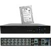 RVT DVR 16 CANALI HARD DISK 1 TB IBRIDO 2 MPX CLOUD P2P con HDD 2 TB APP XMEYE