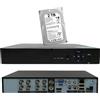 RVT DVR 8 canali AHD 2 MP HDD 2 TB ONVIF ibrido FULL HD APP Android Iphone 5 IN 1