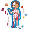 HAPE Puzzle Corpo Umano per Bambini 61 Tessere in Legno con Poster